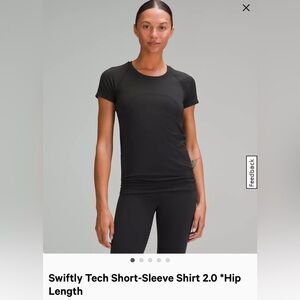 Lululemon black swiftly size 2